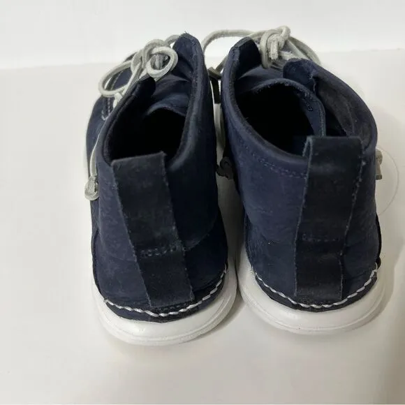 New UGG Men's Beach Moc Chukka Leather Boot Boat Shoes 1101502 Navy Blue Size 10