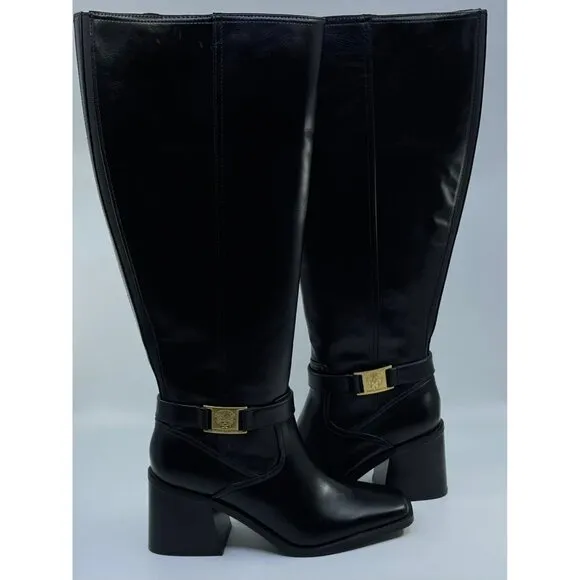 New Vince Camuto Wide Calf Black Sangeti Tall Boots Size 9