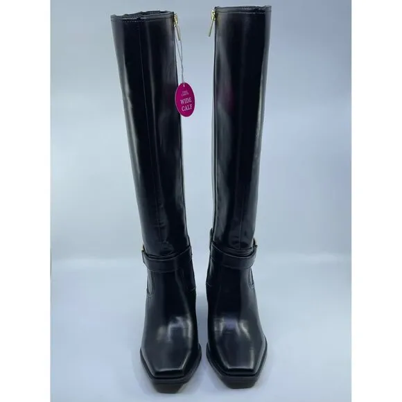 New Vince Camuto Wide Calf Black Sangeti Tall Boots Size 9