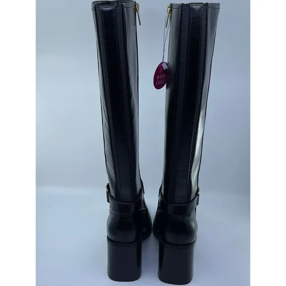 New Vince Camuto Wide Calf Black Sangeti Tall Boots Size 9