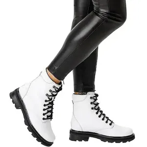 New w/Box Sorel Women's Lennox Leather Waterproof Lug Sole Lace-Up Boots Size 5