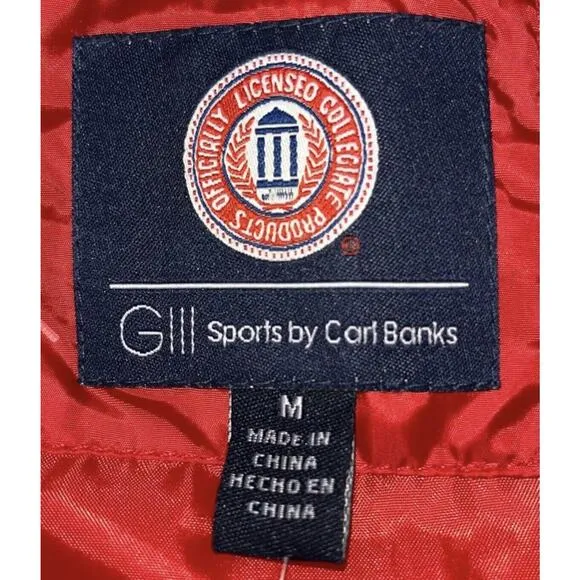 NEW Wisconsin Badgers Men’s Vest Medium Pockets Insulated Full Zip Tag=$126.99