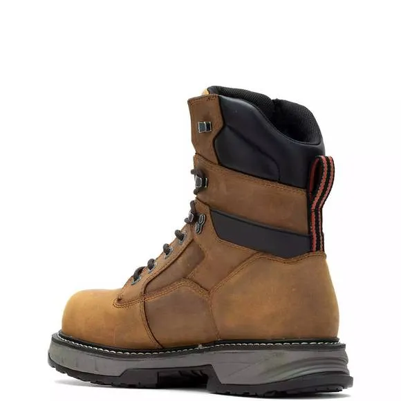 NEW WOLVERINE men's reforce 8&quot; composite toe work boots in cashew
