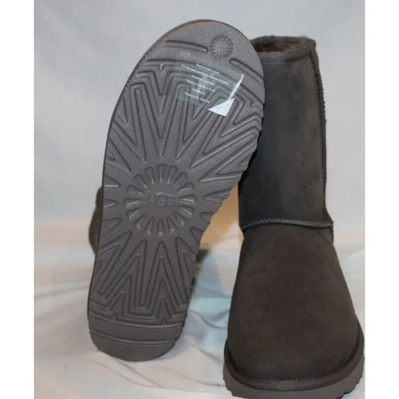 NEW Women's Shoes‎ UGG CLASSIC SHORT II Mid-Calf Sheepskin Boots TCLD Gray