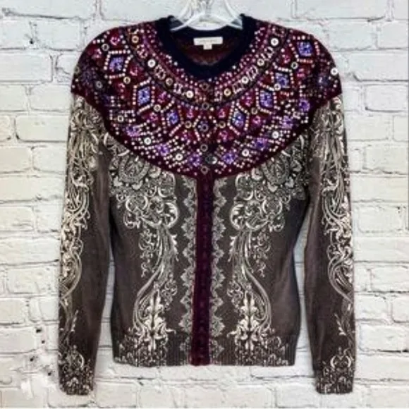 New Wool multicolor Cardigan Sweater