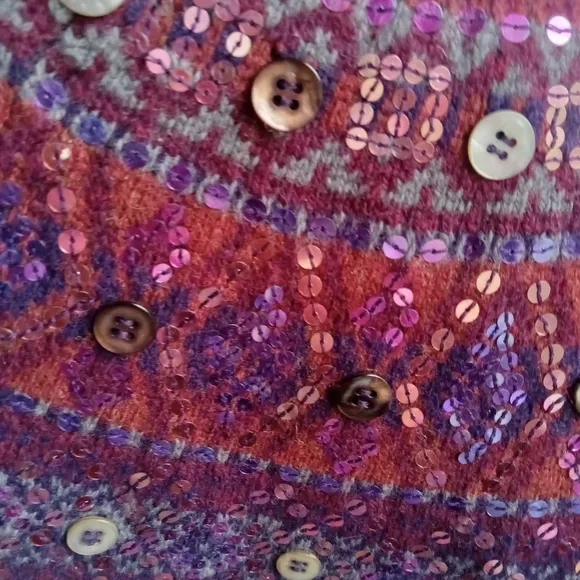 New Wool multicolor Cardigan Sweater