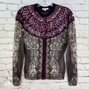 New Wool multicolor Cardigan Sweater