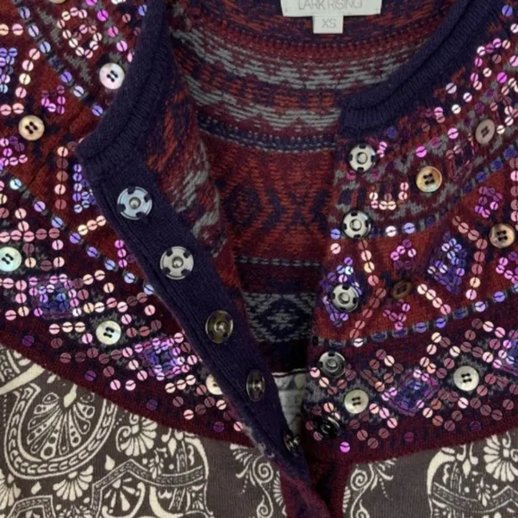 New Wool multicolor Cardigan Sweater