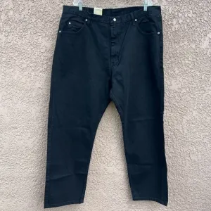 NEW! Wrangler Relaxed Fit Straight Leg Black Denim Jean‎ 42x30, Fits Over Boots