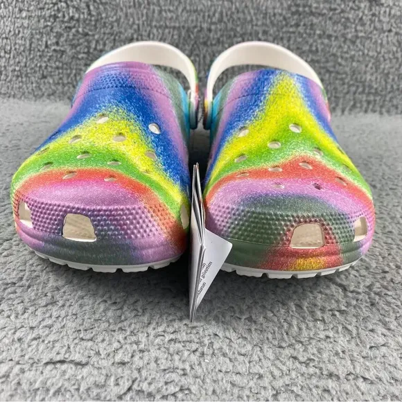 New crocs classic spray DYE MENS 10 CLOGS Tie-Dye Collection Womens 12 Shoes