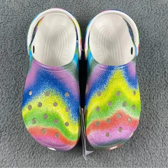 New crocs classic spray DYE MENS 10 CLOGS Tie-Dye Collection Womens 12 Shoes