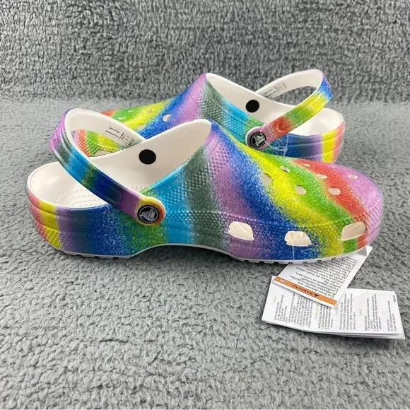 New crocs classic spray DYE MENS 10 CLOGS Tie-Dye Collection Womens 12 Shoes