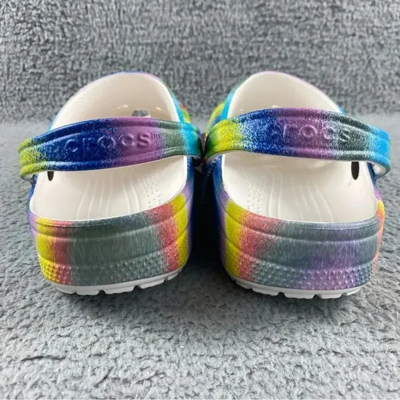New crocs classic spray DYE MENS 10 CLOGS Tie-Dye Collection Womens 12 Shoes