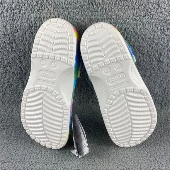 New crocs classic spray DYE MENS 10 CLOGS Tie-Dye Collection Womens 12 Shoes