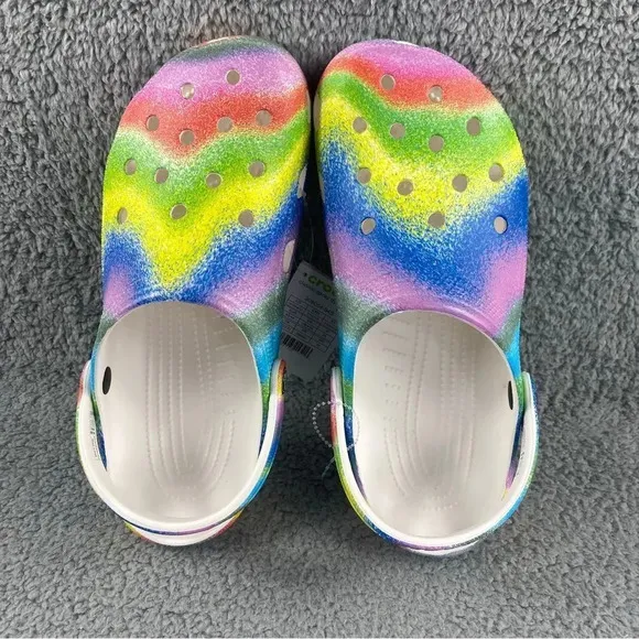 New crocs classic spray DYE MENS 10 CLOGS Tie-Dye Collection Womens 12 Shoes