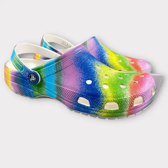 New crocs classic spray DYE MENS 10 CLOGS Tie-Dye Collection Womens 12 Shoes