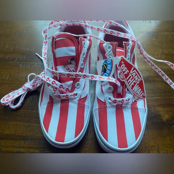 •NEW•VANS Old Skool WHERE’S WALDO? ‘International Stripes’ Unisex Shoes