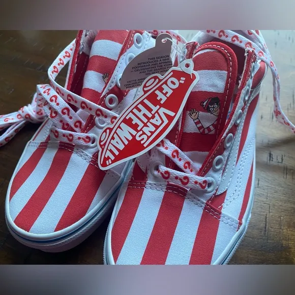 •NEW•VANS Old Skool WHERE’S WALDO? ‘International Stripes’ Unisex Shoes