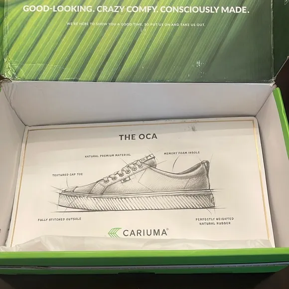 NIB Cariuma OCA low rose canvas sneaker men’s 9 women’s 10.5 unisex