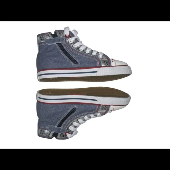 NIB Geox High Top Sneaker Shoes, sz 33 (2 US)