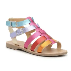 NIB Kelly &amp; Katie Chloe Gladiator Rainbow Sandal Kids Size 5