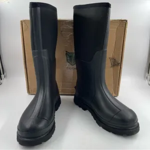 NIB! TideWe Men’s Tall Black Neoprene Rubber Waterproof Work Boots - Size 7