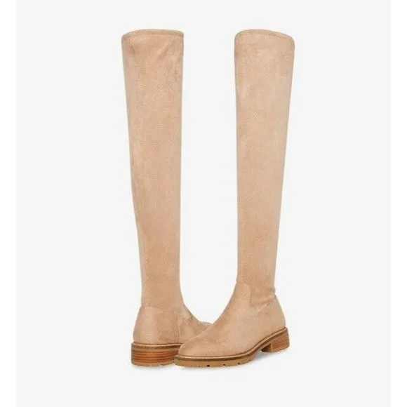 NIB Woman's Boots Steve Madden Lizbeth Boot Size 6 Taupe Tall