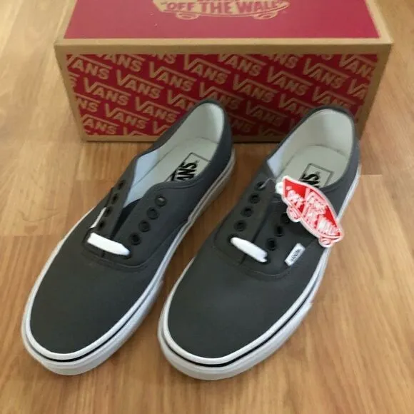 NIB VANS Authentic Classic Canvas Pewter/Black VN000JRAPBQ Shoes