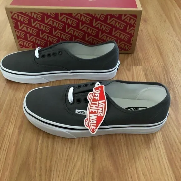 NIB VANS Authentic Classic Canvas Pewter/Black VN000JRAPBQ Shoes