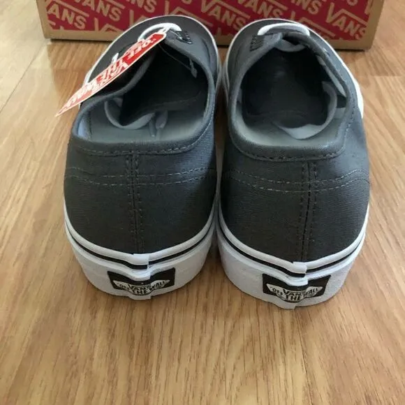 NIB VANS Authentic Classic Canvas Pewter/Black VN000JRAPBQ Shoes
