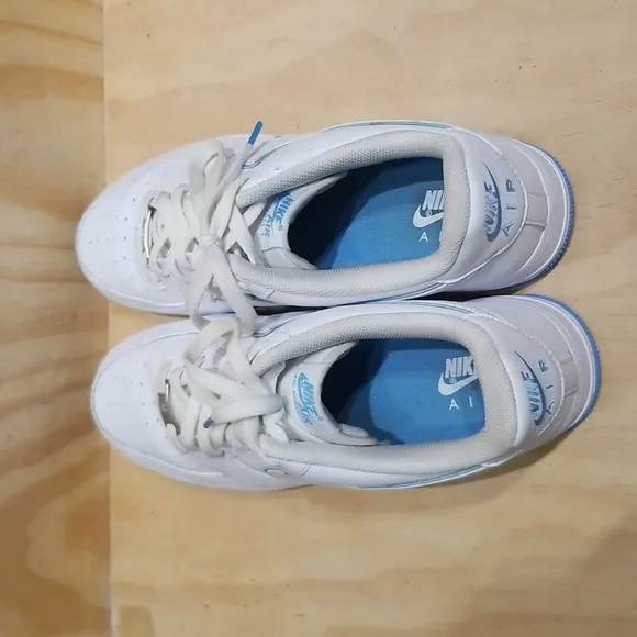 NIKE Air Force 1 '07 White/University Blue 101 MEN'S SIZE 13