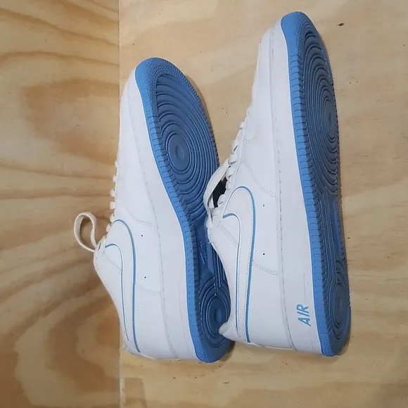 NIKE Air Force 1 '07 White/University Blue 101 MEN'S SIZE 13