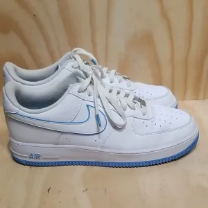 NIKE Air Force 1 '07 White/University Blue 101 MEN'S SIZE 13