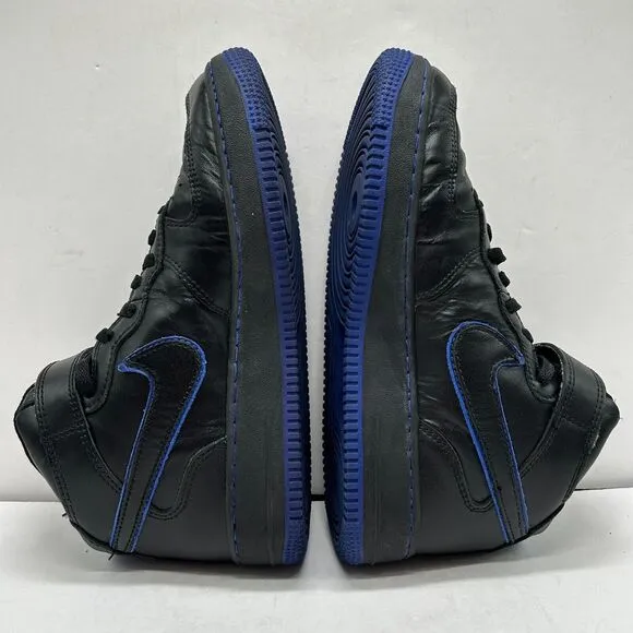 Nike Air Force 1 Mid Shoes Mens 8.5‎ Sneakers Black/Blue 306352-002 Y2K 2003