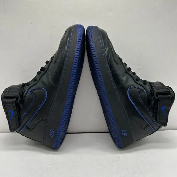 Nike Air Force 1 Mid Shoes Mens 8.5‎ Sneakers Black/Blue 306352-002 Y2K 2003