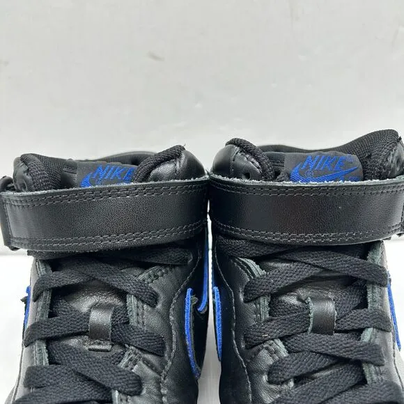 Nike Air Force 1 Mid Shoes Mens 8.5‎ Sneakers Black/Blue 306352-002 Y2K 2003