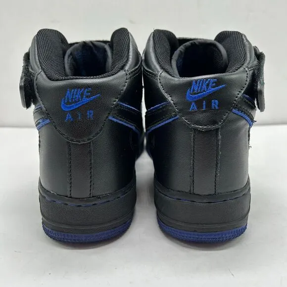 Nike Air Force 1 Mid Shoes Mens 8.5‎ Sneakers Black/Blue 306352-002 Y2K 2003