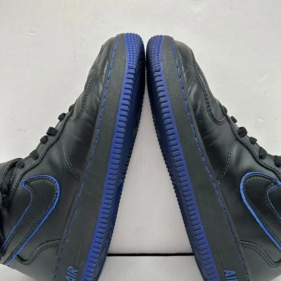 Nike Air Force 1 Mid Shoes Mens 8.5‎ Sneakers Black/Blue 306352-002 Y2K 2003