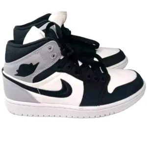 Nike Air Jordan 1 Retro Mid SE Light Steel Grey Canvas Women's Size 7 Shoes