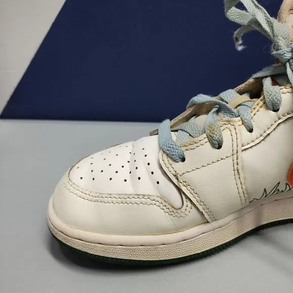 Nike Air Jordan 1 Sneaker Shoes Youth Size 5Y Multi Leather Round Toe DX2462-100