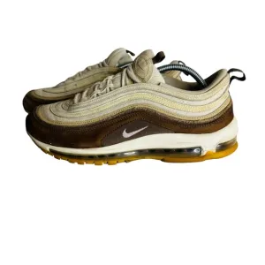 Nike Air Max 97 Casual Running Shoes Brown Cream Earth Tones Comfort Mens 11.5