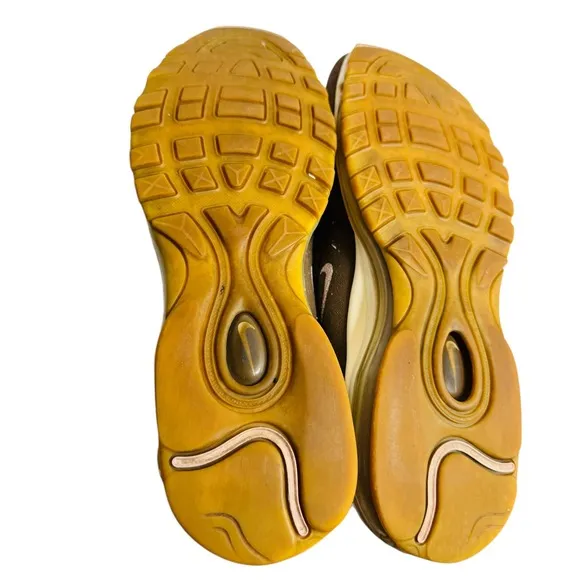 Nike Air Max 97 Casual Running Shoes Brown Cream Earth Tones Comfort Mens 11.5