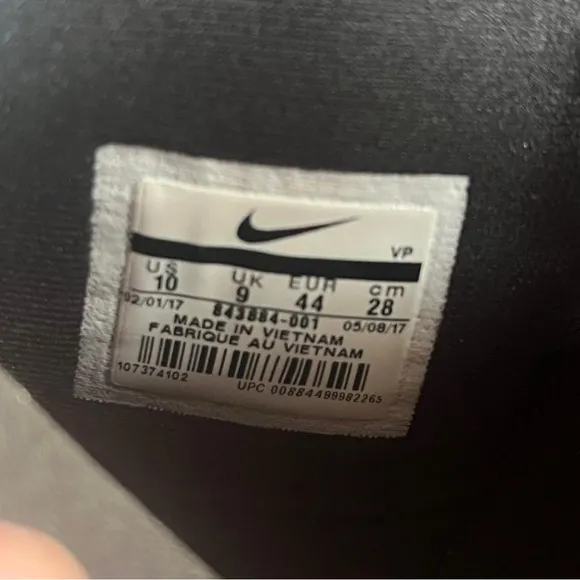 Nike Air Max Black and Gray Men's Shoes