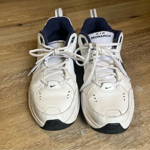 Nike Air Monarch White Leather Dad Shoes