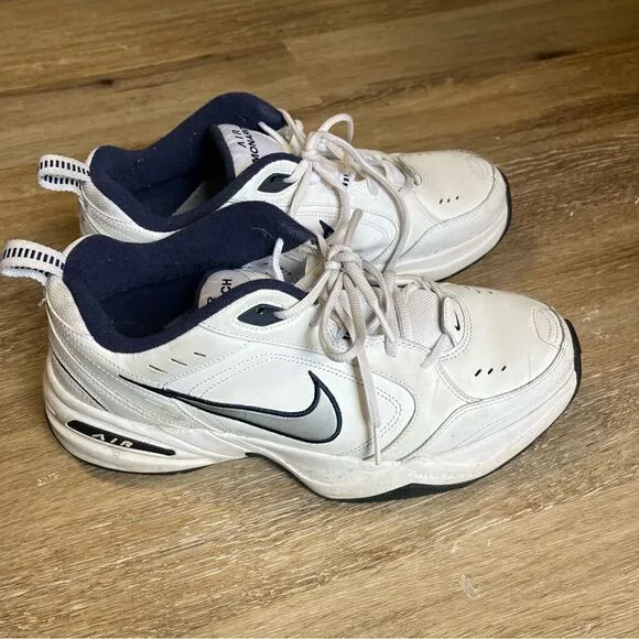 Nike Air Monarch White Leather Dad Shoes