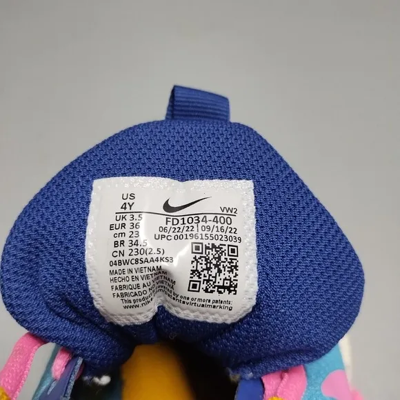 Nike Air Zoom Crossover Basketball Shoes Youth Size 4 Multi Lace Up FD1034-400