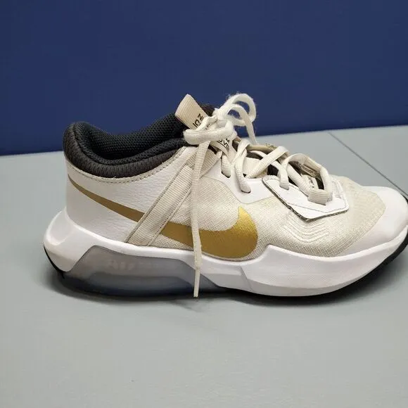 Nike Air Zoom Crossover GS Basketball Shoes Youth 4.5 White Tan Black DC5216-100