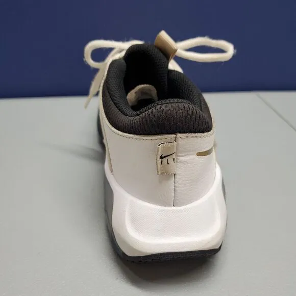Nike Air Zoom Crossover GS Basketball Shoes Youth 4.5 White Tan Black DC5216-100