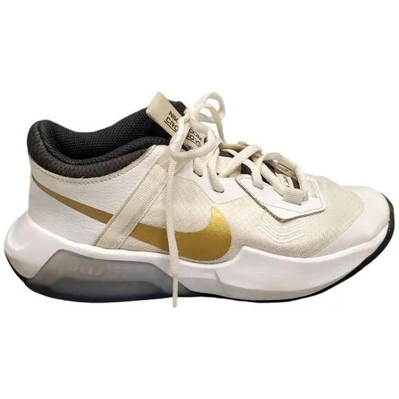 Nike Air Zoom Crossover GS Basketball Shoes Youth 4.5 White Tan Black DC5216-100