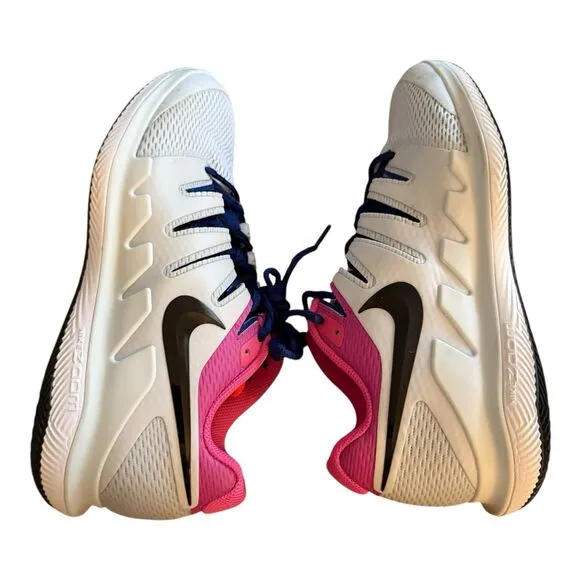 Nike Air Zoom Vapor X HC Roger Federer Gray White Tennis Shoes Men's Sz 9 AA8030